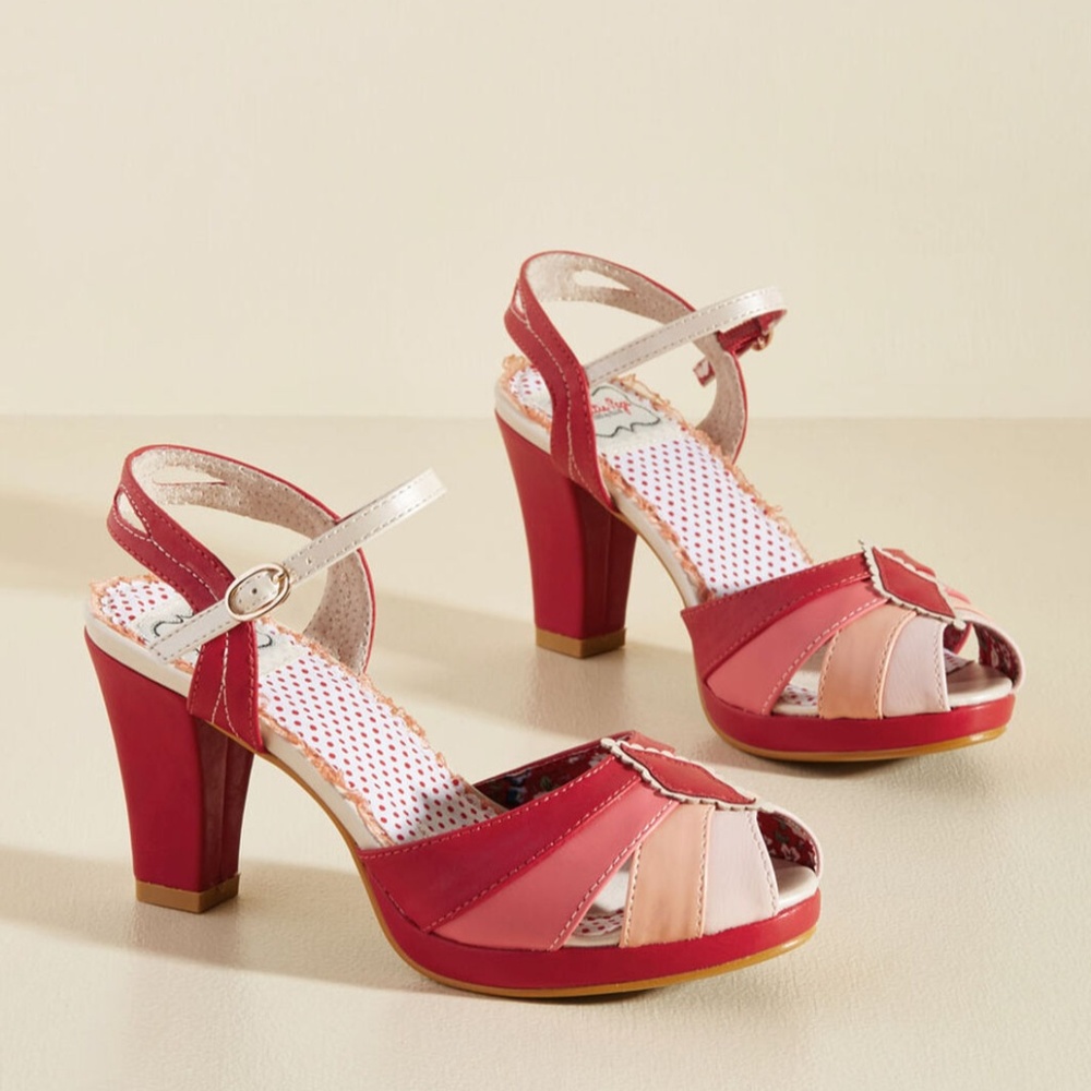 Bettie Page "Shades of Sweetness Peep Toe Heel"